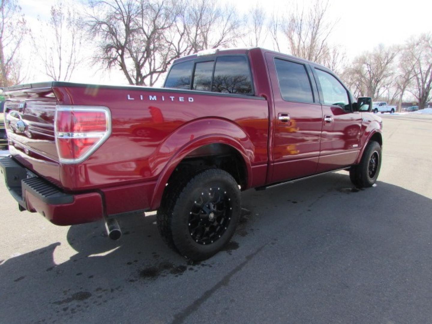 2013 Ruby Red /Red leather Ford F-150 Limited (1FTFW1ET1DF) with an 3.5 Ecocoost Twin Turbo V6 engine, 6 speed automatic transmission, located at 4562 State Avenue, Billings, MT, 59101, (406) 896-9833, 45.769516, -108.526772 - Photo#4